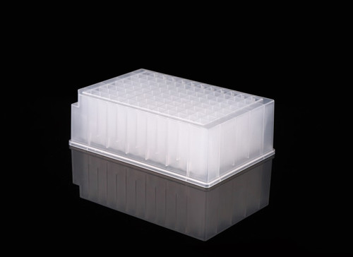 Sterile 2 mL 96-Well Deep Well Plate, V-Conical Bottom, Square Wells, RNase/DNase Free  Robotic Extraction Compatible